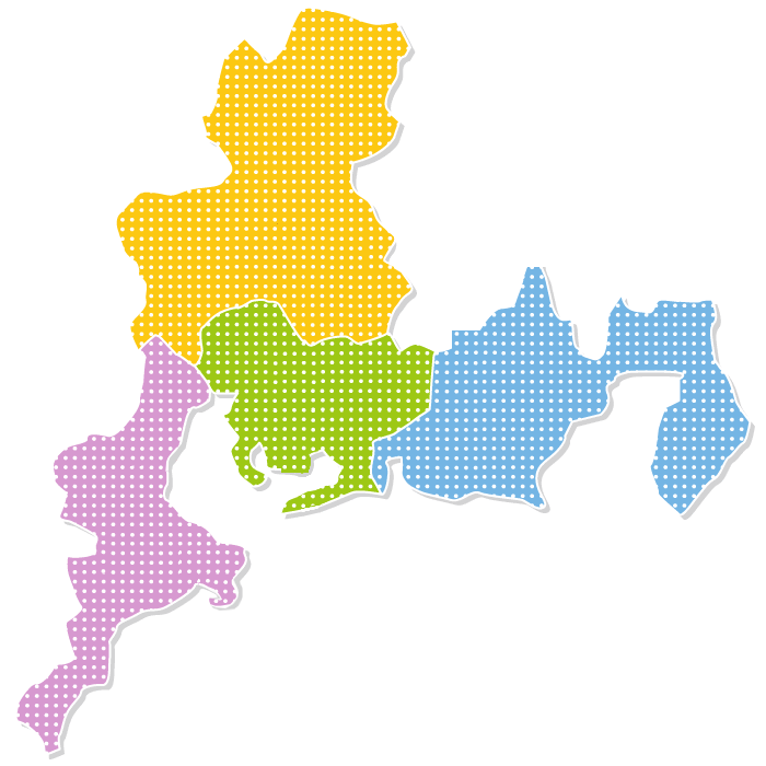 東海4県地図