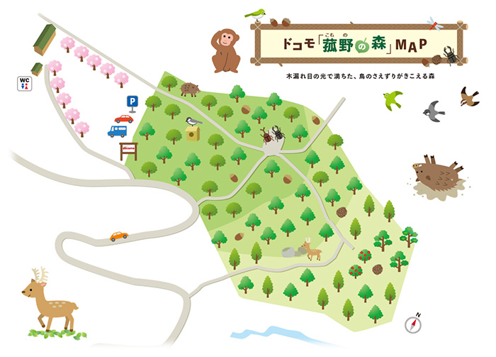 ドコモ菰野の森MAP